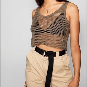 Fishnet Crop Top
